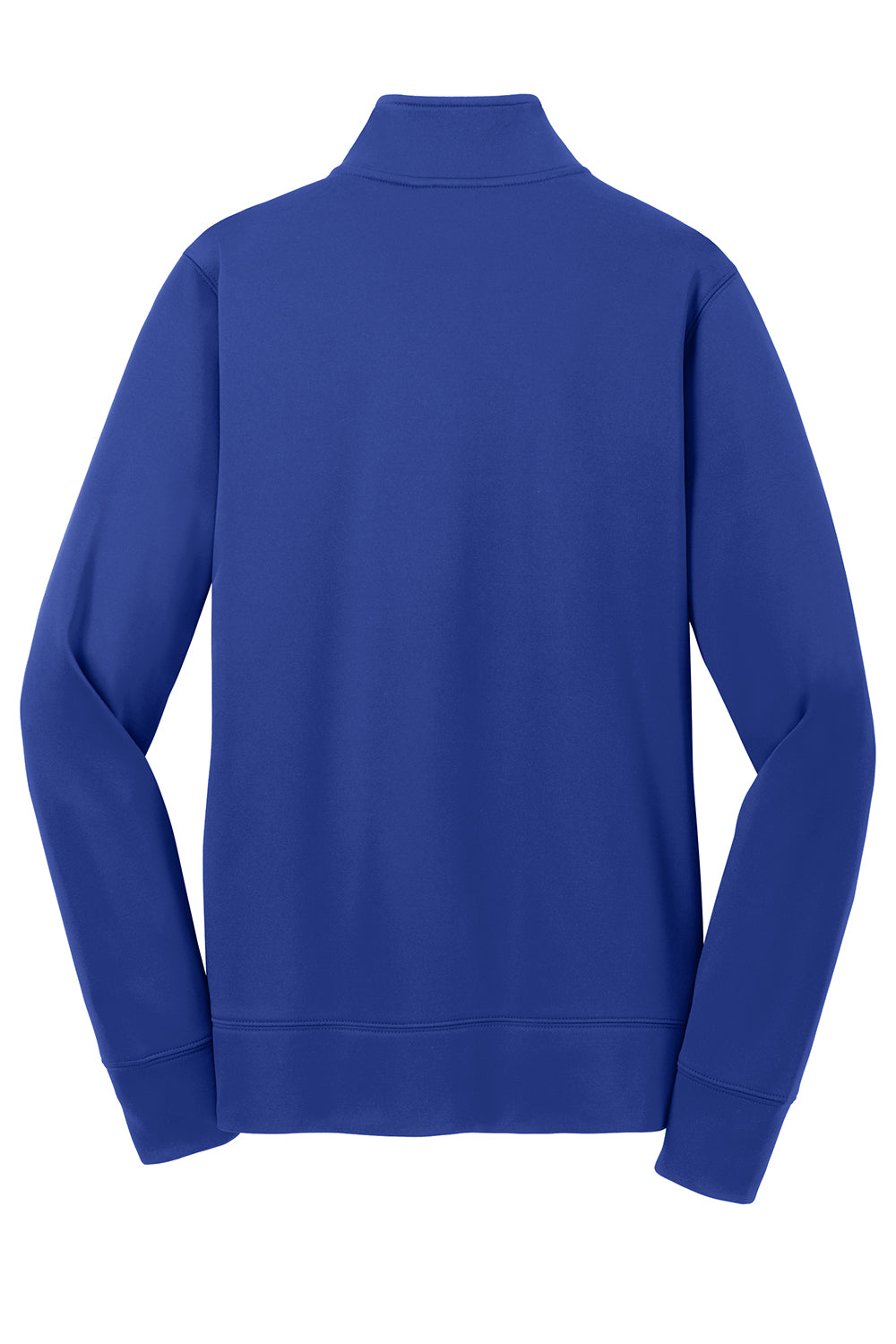 Sport-Tek LST241 Womens Sport-Wick Moisture Wicking Fleece Full Zip Sweatshirt True Royal Blue Flat Back