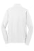 Sport-Tek LST241 Womens Sport-Wick Moisture Wicking Fleece Full Zip Sweatshirt White Flat Back