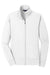 Sport-Tek LST241 Womens Sport-Wick Moisture Wicking Fleece Full Zip Sweatshirt White Flat Front