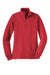 Sport-Tek LST253 Womens Shrink Resistant Fleece 1/4 Zip Sweatshirt True Red Flat Front