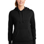 Sport-Tek Womens Shrink Resistant Fleece Hooded Sweatshirt Hoodie - Black