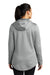 Sport-Tek LST264 Womens Heather Sport-Wick Moisture Wicking Fleece Hooded Sweatshirt Hoodie Heather Dark Silver Grey Model Back