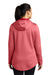 Sport-Tek LST264 Womens Heather Sport-Wick Moisture Wicking Fleece Hooded Sweatshirt Hoodie Heather Deep Red Model Back