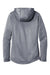 Sport-Tek LST264 Womens Heather Sport-Wick Moisture Wicking Fleece Hooded Sweatshirt Hoodie Heather True Navy Blue Flat Back