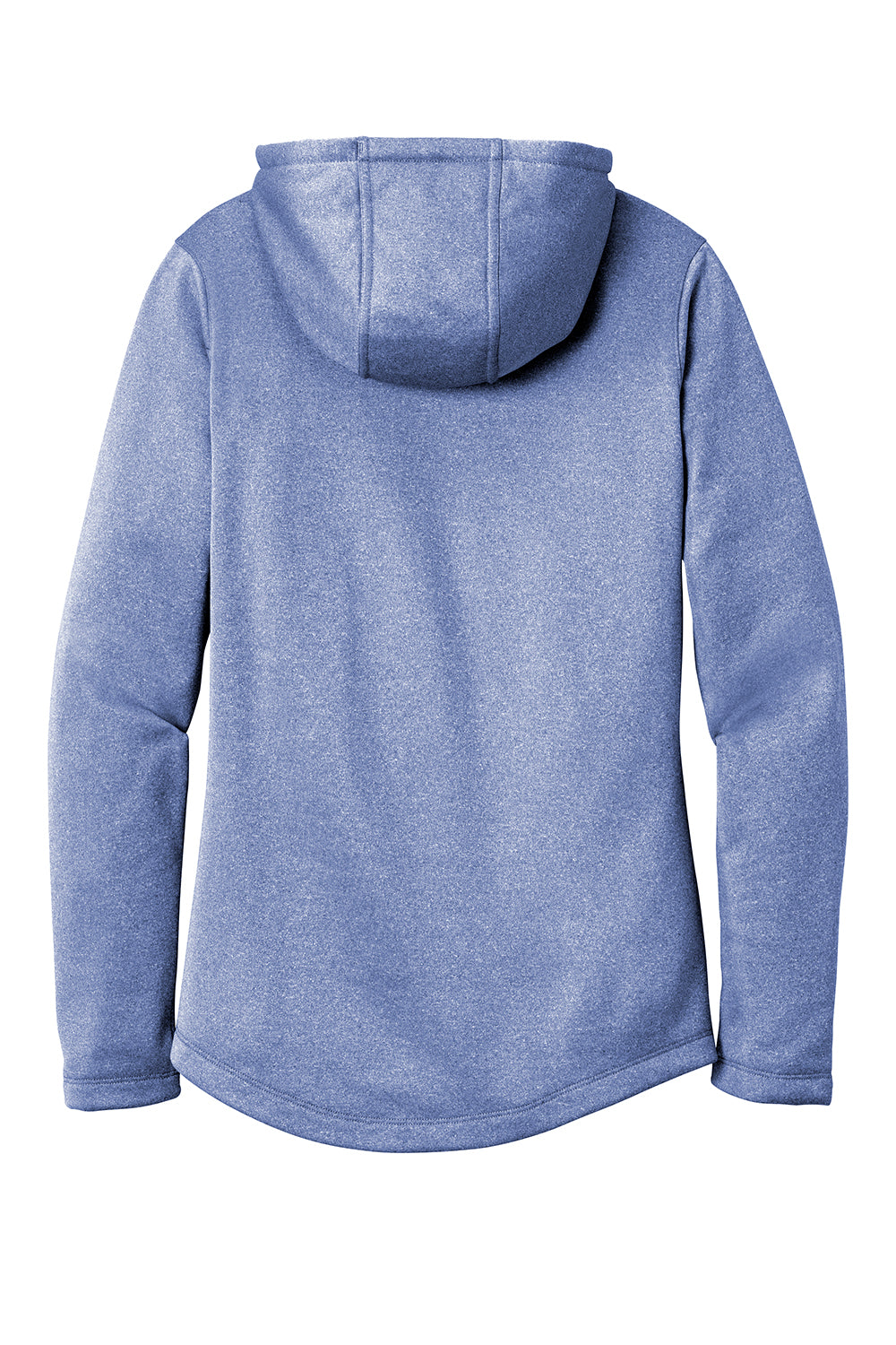 Sport-Tek LST264 Womens Heather Sport-Wick Moisture Wicking Fleece Hooded Sweatshirt Hoodie Heather True Royal Blue Flat Back