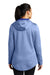 Sport-Tek LST264 Womens Heather Sport-Wick Moisture Wicking Fleece Hooded Sweatshirt Hoodie Heather True Royal Blue Model Back