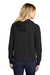 Sport-Tek LST272 Womens French Terry Hooded Sweatshirt Hoodie Black Model Back