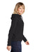 Sport-Tek LST272 Womens French Terry Hooded Sweatshirt Hoodie Black Model Side