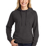 Sport-Tek Womens French Terry Hooded Sweatshirt Hoodie - Heather Black