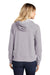 Sport-Tek LST272 Womens French Terry Hooded Sweatshirt Hoodie Heather Grey Model Back