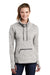 Sport-Tek LST280 Womens Triumph Fleece Cowl Neck Sweatshirt Heather Grey Model Front