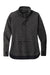 Sport-Tek LST280 Womens Triumph Fleece Cowl Neck Sweatshirt Heather Black Flat Front