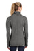 Sport-Tek LST280 Womens Triumph Fleece Cowl Neck Sweatshirt Heather Dark Grey Model Back