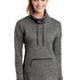 Sport-Tek Womens Triumph Fleece Cowl Neck Sweatshirt - Heather Dark Grey