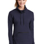 Sport-Tek Womens Triumph Fleece Cowl Neck Sweatshirt - Navy Blue