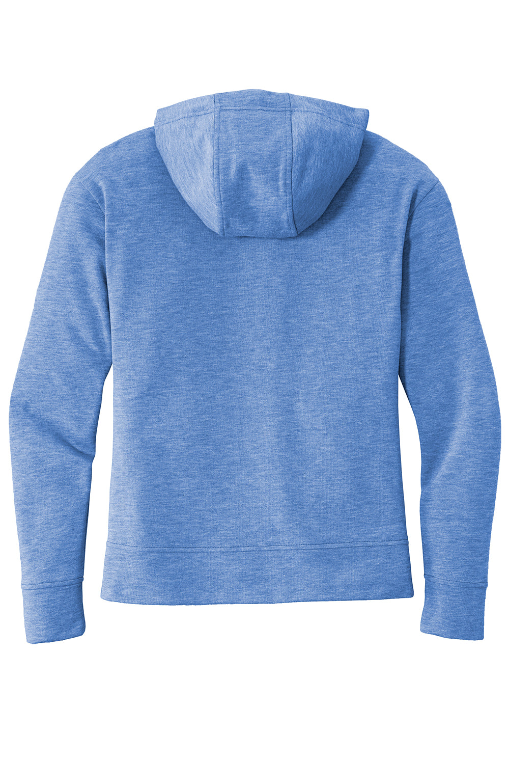 Sport-Tek LST293 Womens Moisture Wicking Fleece Full Zip Hooded Sweatshirt Hoodie Heather True Royal Blue Flat Back