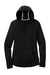 Sport-Tek LST296 Womens Moisture Wicking Fleece Hooded Sweatshirt Hoodie Black Flat Front