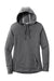 Sport-Tek LST296 Womens Moisture Wicking Fleece Hooded Sweatshirt Hoodie Heather Dark Grey Flat Front