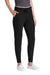 Sport-Tek LST299 Womens Moisture Wicking Fleece Jogger Sweatpants w/ Pockets Black Model 3q