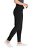 Sport-Tek LST299 Womens Moisture Wicking Fleece Jogger Sweatpants w/ Pockets Black Model Side