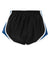 Sport-Tek LST304 Womens Cadence Moisture Wicking Shorts Black/True Royal Blue/White Flat Back