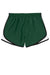 Sport-Tek LST304 Womens Cadence Moisture Wicking Shorts Forest Green/White/Black Flat Front