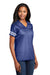 Sport-Tek LST307 Womens Short Sleeve V-Neck T-Shirt True Royal Blue/White Model 3q