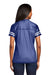 Sport-Tek LST307 Womens Short Sleeve V-Neck T-Shirt True Royal Blue/White Model Back