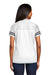 Sport-Tek LST307 Womens Short Sleeve V-Neck T-Shirt White/Black Model Back