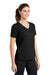 Sport-Tek LST340 Womens RacerMesh Moisture Wicking Short Sleeve V-Neck T-Shirt Black Model 3q