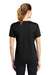 Sport-Tek LST340 Womens RacerMesh Moisture Wicking Short Sleeve V-Neck T-Shirt Black Model Back