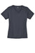 Sport-Tek LST340 Womens RacerMesh Moisture Wicking Short Sleeve V-Neck T-Shirt Graphite Grey Flat Front