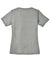 Sport-Tek LST340 Womens RacerMesh Moisture Wicking Short Sleeve V-Neck T-Shirt Heather Grey Flat Back