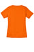 Sport-Tek LST340 Womens RacerMesh Moisture Wicking Short Sleeve V-Neck T-Shirt Neon Orange Flat Back