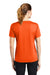 Sport-Tek LST340 Womens RacerMesh Moisture Wicking Short Sleeve V-Neck T-Shirt Neon Orange Model Back