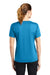 Sport-Tek LST340 Womens RacerMesh Moisture Wicking Short Sleeve V-Neck T-Shirt Pond Blue Model Back