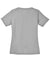 Sport-Tek LST340 Womens RacerMesh Moisture Wicking Short Sleeve V-Neck T-Shirt Silver Grey Flat Back