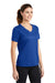 Sport-Tek LST340 Womens RacerMesh Moisture Wicking Short Sleeve V-Neck T-Shirt True Royal Blue Model 3q