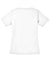 Sport-Tek LST340 Womens RacerMesh Moisture Wicking Short Sleeve V-Neck T-Shirt White Flat Back