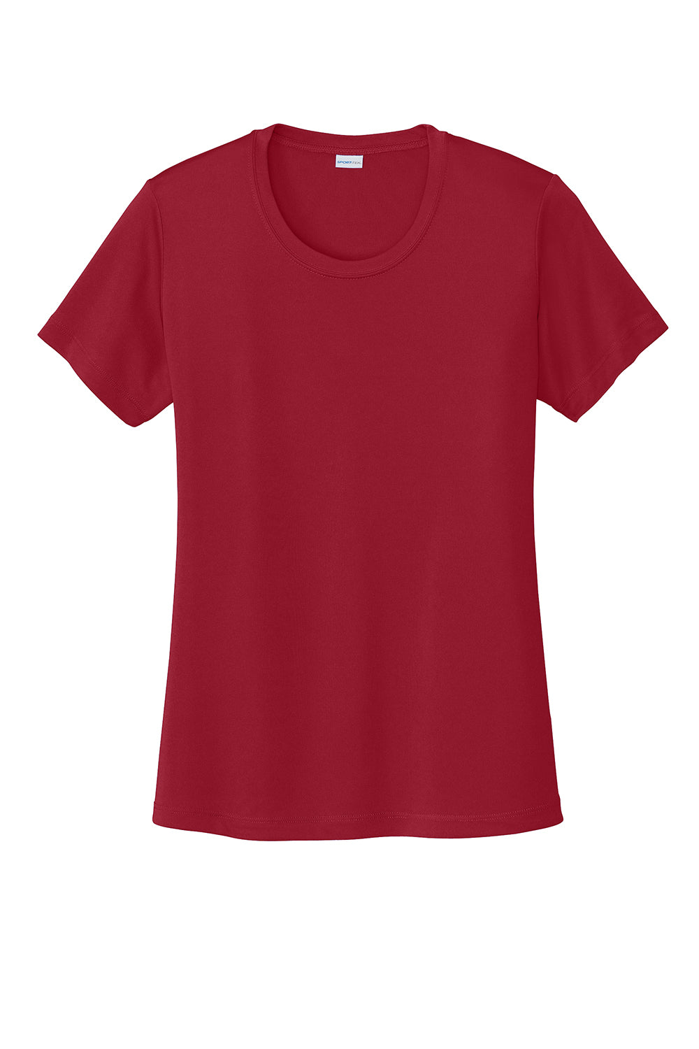 Sport-Tek LST350 Womens Competitor Moisture Wicking Short Sleeve Crewneck T-Shirt Deep Red Flat Front