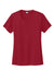 Sport-Tek LST350 Womens Competitor Moisture Wicking Short Sleeve Crewneck T-Shirt Deep Red Flat Front