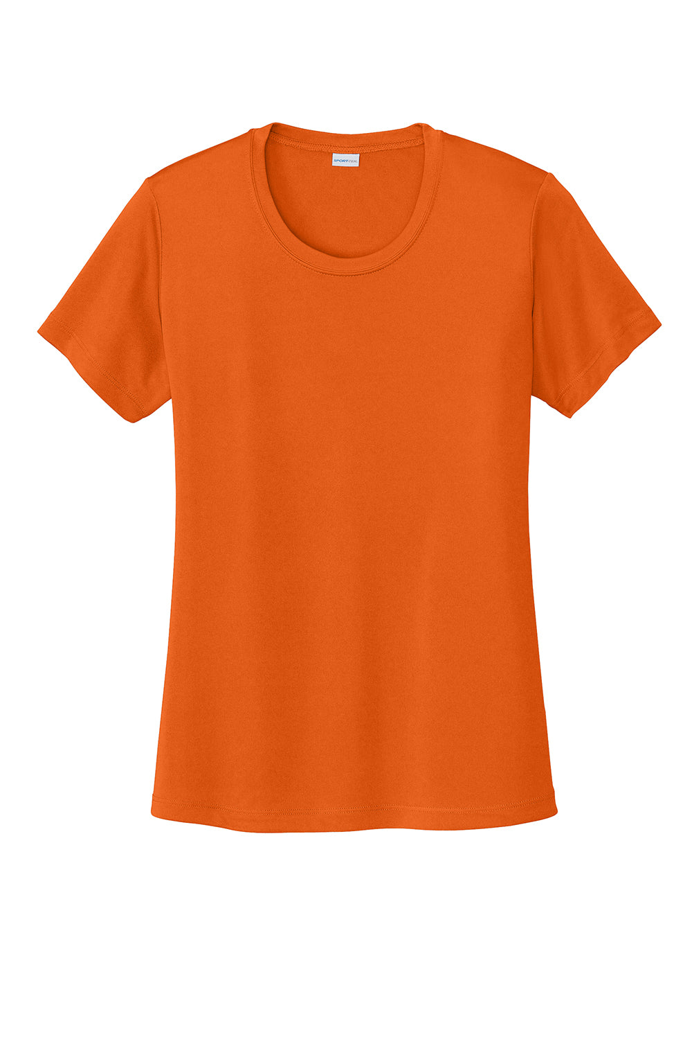 Sport-Tek LST350 Womens Competitor Moisture Wicking Short Sleeve Crewneck T-Shirt Deep Orange Flat Front