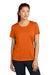 Sport-Tek LST350 Womens Competitor Moisture Wicking Short Sleeve Crewneck T-Shirt Deep Orange Model Front