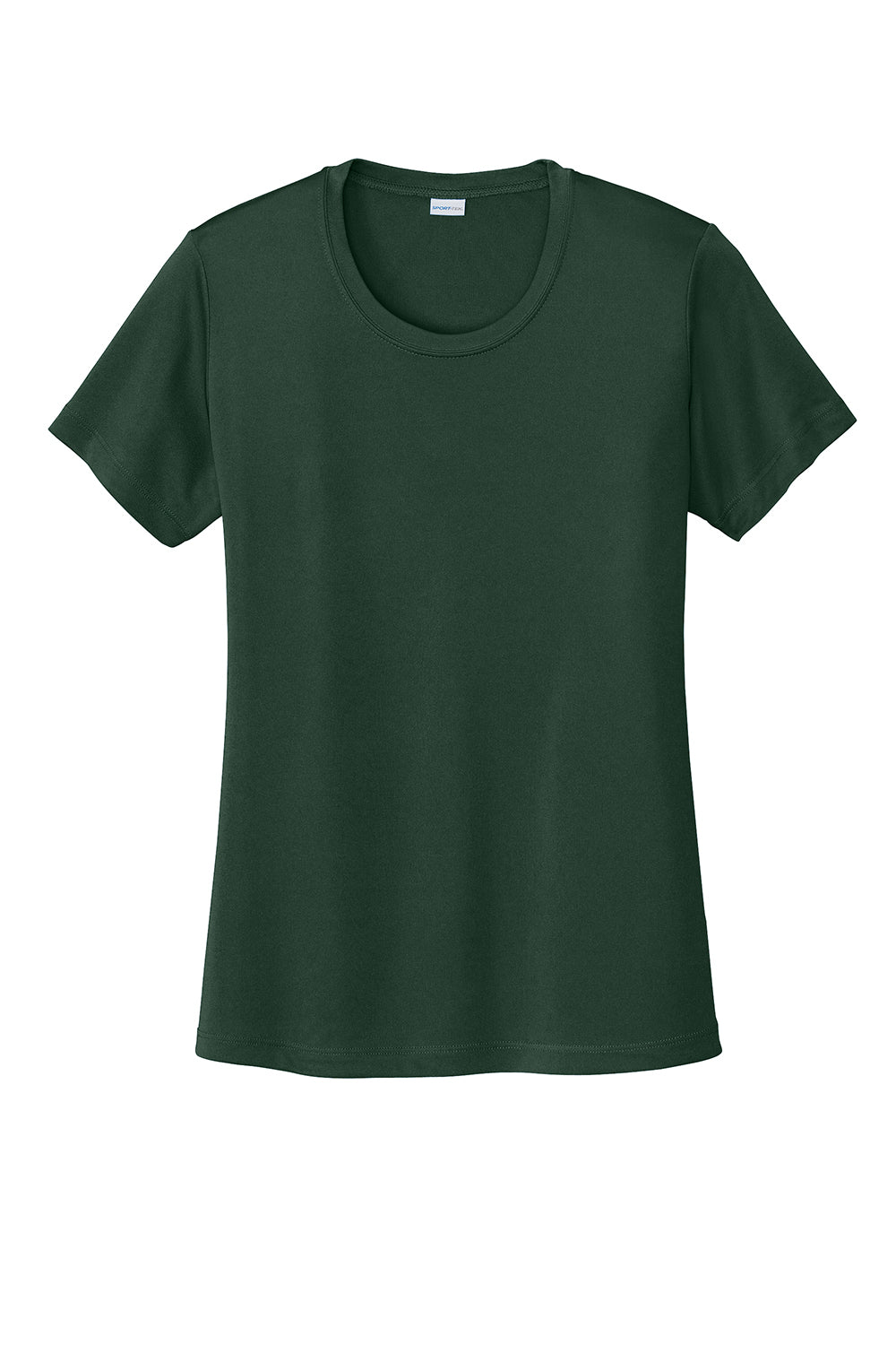 Sport-Tek LST350 Womens Competitor Moisture Wicking Short Sleeve Crewneck T-Shirt Forest Green Flat Front