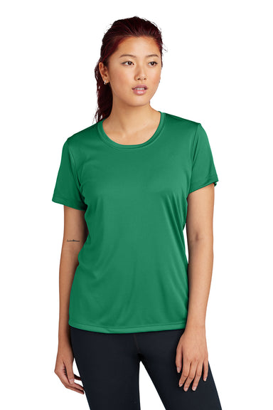 Sport-Tek LST350 Womens Competitor Moisture Wicking Short Sleeve Crewneck T-Shirt Kelly Green Model Front