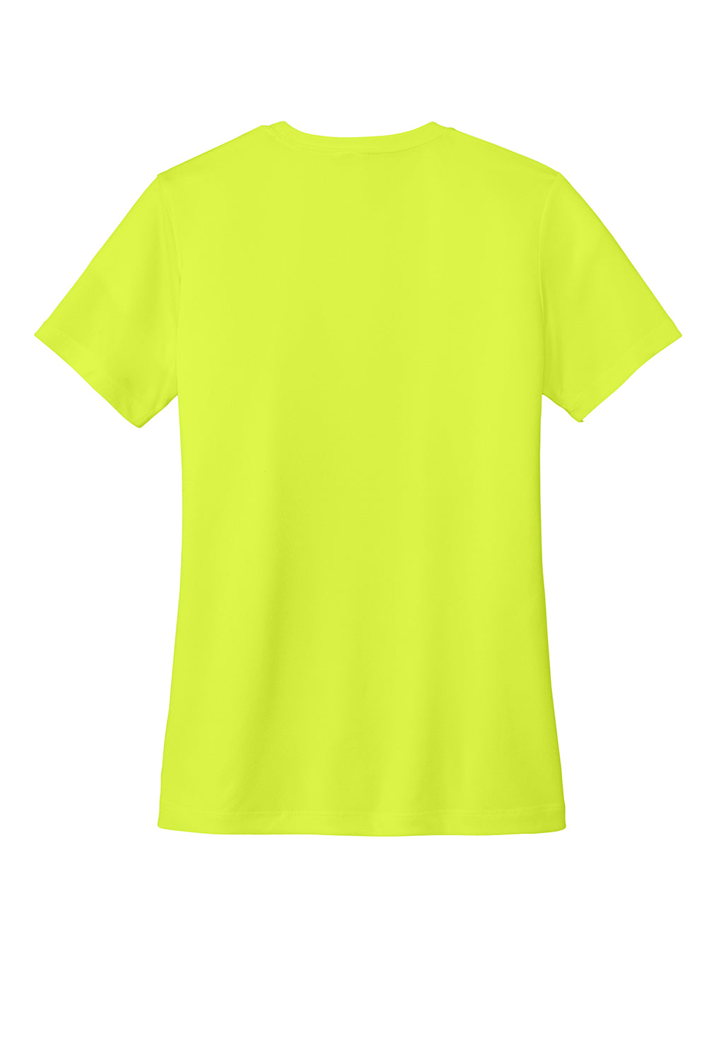 Sport-Tek LST350 Womens Competitor Moisture Wicking Short Sleeve Crewneck T-Shirt Neon Yellow Flat Back