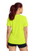 Sport-Tek LST350 Womens Competitor Moisture Wicking Short Sleeve Crewneck T-Shirt Neon Yellow Model Back