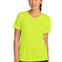 Sport-Tek Womens Competitor Moisture Wicking Short Sleeve Crewneck T-Shirt - Neon Yellow