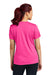 Sport-Tek LST350 Womens Competitor Moisture Wicking Short Sleeve Crewneck T-Shirt Neon Pink Model Back