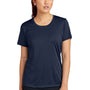 Sport-Tek Womens Competitor Moisture Wicking Short Sleeve Crewneck T-Shirt - True Navy Blue